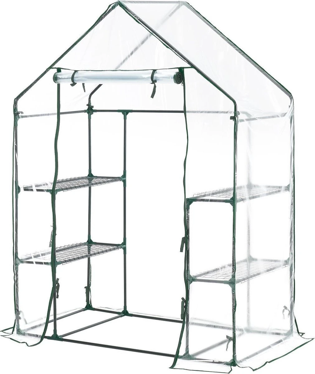 Broeikas / Tuinkas - 147 X 195 X 73 Cm - PVC Folie 9 Broeikas / Tuinkas - 147 X 195 X 73 Cm - PVC Folie - Afbeelding 9