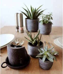 Capi Europe - Set Van 4 - Bloempot Binnen - Rib Antraciet -Tuinwinkel 1026x1200 1
