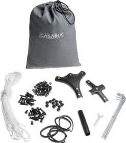 Casaria Paviljoen Topas 3x4m - UV-bescherming 50+ - Antraciet -Tuinwinkel 1064x1200