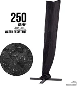 MaxxGarden Parasolhoes - Afdekhoes Voor Zweefparasol - Beschermhoes - 200-400 Cm - Met Rits En Trekkoord - Zwart 12 MaxxGarden Parasolhoes - Afdekhoes Voor Zweefparasol - Beschermhoes - 200-400 Cm - Met Rits En Trekkoord - Zwart -Tuinwinkel 1081x1200
