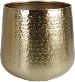 Gina Da - Bloempot - Karakter - Goud - Metaal - 15 Cm Hoog -Tuinwinkel 1098x1200 1