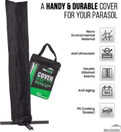 MaxxGarden Parasolhoes - Afdekhoes Voor Zweefparasol - Beschermhoes - 200-400 Cm - Met Rits En Trekkoord - Zwart 13 MaxxGarden Parasolhoes - Afdekhoes Voor Zweefparasol - Beschermhoes - 200-400 Cm - Met Rits En Trekkoord - Zwart -Tuinwinkel 1105x1200
