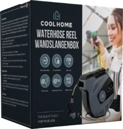 CoolHome - Wandslangenbox 20 Meter + 2 Meter - Tuinslang Met Haspel- Slangenhouder 180° Draaibaar - Tuinslanghaspel Zwart - Grijs 17 CoolHome - Wandslangenbox 20 Meter + 2 Meter - Tuinslang Met Haspel- Slangenhouder 180° Draaibaar - Tuinslanghaspel Zwart - Grijs -Tuinwinkel 1146x1200 1