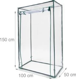 Relaxdays Tomatenkas 150x100x50 Cm - Tuinkas Tomaten - Foliekas - Serre - Kweekkas - PVC 30 Relaxdays Tomatenkas 150x100x50 Cm - Tuinkas Tomaten - Foliekas - Serre - Kweekkas - PVC -Tuinwinkel 1168x1200