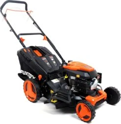 FUXTEC Grasmaaier Benzine - 46cm - Zelfrijdend / Zelftrekkend / Achterwielaandrijving - Mulchfunctie - Opvangbak 50L - FX-RM4646 -Tuinwinkel 1174x1200 1