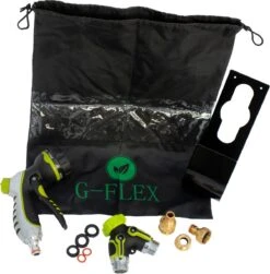 G-Flex Flexibele Tuinslang - Waterslang - 8 Verschillende Sproeistanden - Inclusief Opbergtas/splitter/Koppelstuk/Houder/Rubbers - 30 Meter -Tuinwinkel 1181x1200
