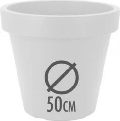 Kunststof Bloempot Wit Ø50 Cm - Hoogte 42 Cm 7 Kunststof Bloempot Wit Ø50 Cm - Hoogte 42 Cm -Tuinwinkel 1189x1200 3