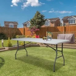 LifeGoods Klaptafel - Inklapbaar - 70x180cm - Verstelbare Vouwtafel - Weerbestendig - Wit -Tuinwinkel 1198x1200 2