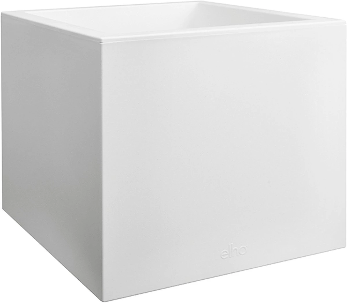 Elho Vivo Matt Finish Vierkant Wielen 40 - Grote Plantenbak Voor Binnen & Buiten - Gemaakt Van Gereycled Plastic - L 39 X W 39 X H 41 Cm - Wit 2 Elho Vivo Matt Finish Vierkant Wielen 40 - Grote Plantenbak Voor Binnen & Buiten - Gemaakt Van Gereycled Plastic - L 39 X W 39 X H 41 Cm - Wit - Afbeelding 2