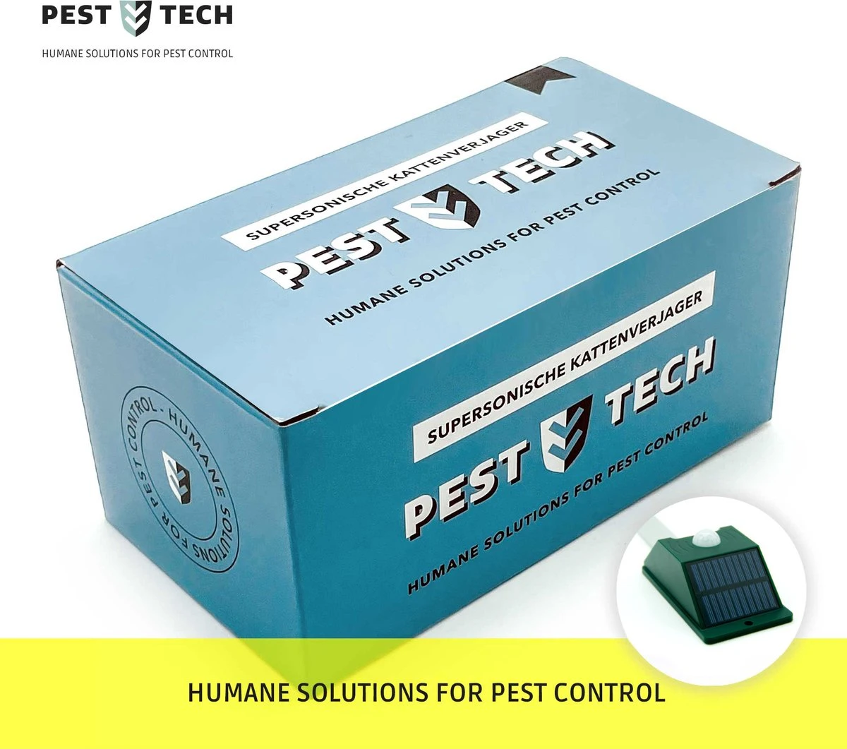 Pest-Tech PT-221 | Ultrasone Kattenverjager Op Zonneenergie | Kattenschrik | Marterverjager | Dierenverjager | Kattenafweermiddel | Ongedierte Verjager - Met USB Oplaadkabel 12 Pest-Tech PT-221 | Ultrasone Kattenverjager Op Zonneenergie | Kattenschrik | Marterverjager | Dierenverjager | Kattenafweermiddel | Ongedierte Verjager - Met USB Oplaadkabel - Afbeelding 12