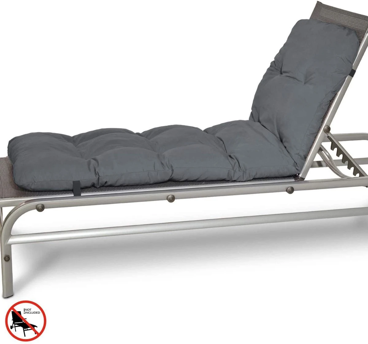 Beautissu Flair RL – Ligbedkussen Tuinkussen Ligstoel – Zonnebed Kussen Voor Tuin Meubelen 190x60x8 Cm Antraciet 4 Beautissu Flair RL – Ligbedkussen Tuinkussen Ligstoel – Zonnebed Kussen Voor Tuin Meubelen 190x60x8 Cm Antraciet - Afbeelding 4