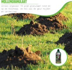 PetsBest Mollenverjager - Mollengranulaat - 2 Pack - Unieke Combinatie - Mollen Bestrijding -Tuinwinkel 1200x1162 3