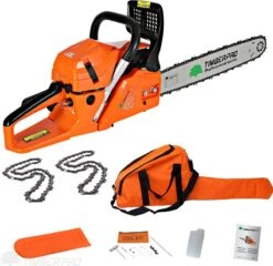 TIMBERPRO - Kettingzaag - 62 Cc - Benzine - Zwaardlengte 50 Cm - Met Transportzak - Met 2e Ketting 15 TIMBERPRO - Kettingzaag - 62 Cc - Benzine - Zwaardlengte 50 Cm - Met Transportzak - Met 2e Ketting -Tuinwinkel 1200x1164 1