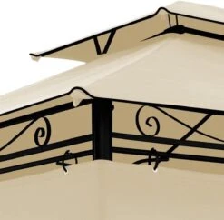 El Jardin - Partytent - 4x3 - Waterdicht Dak - Wanden - Beige Paviljoen -Tuinwinkel 1200x1176