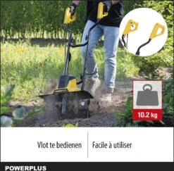 Powerplus POWXG72010 Tuinfrees - 1500W - Werkbreedte 450mm - Werkdiepte Max. 220mm - Incl. 6 Messen En Wielen 9 Powerplus POWXG72010 Tuinfrees - 1500W - Werkbreedte 450mm - Werkdiepte Max. 220mm - Incl. 6 Messen En Wielen -Tuinwinkel 1200x1179 4