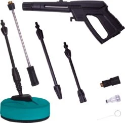 VONROC PRO Hogedrukreiniger V25-2 – 2500W – 195 Bar – 468 L/h – Duurzame Inductiemotor – Incl. 8m Slang, Slanghaspel, Terrasreiniger, Reinigingstank En Meer -Tuinwinkel 1200x1185