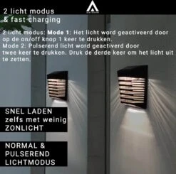 Arisenn® Crystal Solar Buitenlamp - IP65 Waterdicht - Prachtige Solar Technologie Monokristal Zonnepaneel Wandlamp - 3000K Warm Wit (sfeervol) - Tuinverlichting Op Zonne-energie | Schutting Wand Licht -Tuinwinkel 1200x1188 1