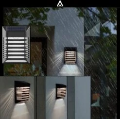 Arisenn® Crystal Solar Buitenlamp - IP65 Waterdicht - Prachtige Solar Technologie Monokristal Zonnepaneel Wandlamp - 3000K Warm Wit (sfeervol) - Tuinverlichting Op Zonne-energie | Schutting Wand Licht -Tuinwinkel 1200x1190 4