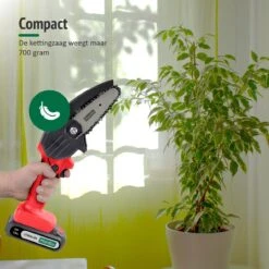 Mardin Mini Kettingzaag - Snoeizaag - Kettingzaag - Kettingzaag Electrisch Met 2 Accu - Inclusief Koffer - 1 Extra Accu - Rood -Tuinwinkel 1200x1199 5