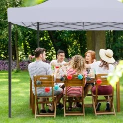 LifeGoods Partytent - 3x3 M - Zijwanden - Easy Up - Opvouwbaar - Waterdicht - Draagtas Met Wieltjes - Donkergrijs -Tuinwinkel 1200x1200 15