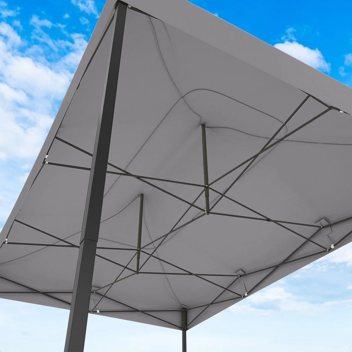 LifeGoods Partytent - 3x4.5 M - Zijwanden - Easy Up - Opvouwbaar - Waterdicht - Draagtas Met Wieltjes - Donkergrijs 8 LifeGoods Partytent - 3x4.5 M - Zijwanden - Easy Up - Opvouwbaar - Waterdicht - Draagtas Met Wieltjes - Donkergrijs - Afbeelding 8