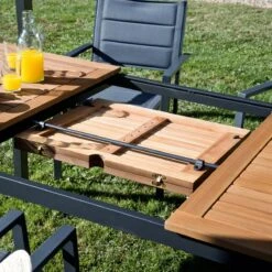NATERIAL - Uitschuifbare Tuintafel ORIS - Uitschuifbare Tafel Voor 6 Tot 8 Personen - 180-240x100 Cm - Aluminium - Hout Eucalyptus 13 NATERIAL - Uitschuifbare Tuintafel ORIS - Uitschuifbare Tafel Voor 6 Tot 8 Personen - 180-240x100 Cm - Aluminium - Hout Eucalyptus -Tuinwinkel 1200x1200 189