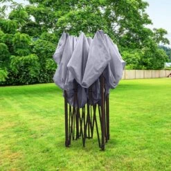 LifeGoods Partytent - 3x3 M - Zijwanden - Easy Up - Opvouwbaar - Waterdicht - Draagtas Met Wieltjes - Donkergrijs -Tuinwinkel 1200x1200 19