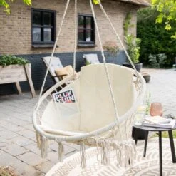 Vita5 Macramé Hangstoel - Voor Binnen En Buiten - Zonder Standaard - Incl. Kussen, Boekenvak En Beschermhoes - Tot 150kg - Beige 22 Vita5 Macramé Hangstoel - Voor Binnen En Buiten - Zonder Standaard - Incl. Kussen, Boekenvak En Beschermhoes - Tot 150kg - Beige -Tuinwinkel 1200x1200 225