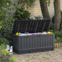 Keter Kentwood Opbergbox - 128x53.6x59 Cm - 350 L - Grafiet -Tuinwinkel 1200x1200 236