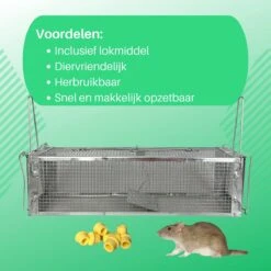 ValueStar Rattenval - Rattenval Voor Buiten - Ongediertebestrijding - Rattenvallen - Ratten - Rattenval Vangkooi -Tuinwinkel 1200x1200 282