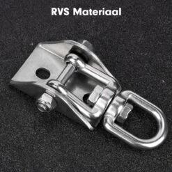 Luxe Ophangsysteem - 180° Schommelen, 360° Roteerbaar - Plafondhaak - Ophanghaak - Hangstoel Buiten - Hangstoel Binnen – Schommelstoel - Schommel - Bokszakken - RVS - Nederlandse Handleiding - -Tuinwinkel 1200x1200 29