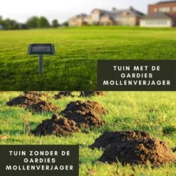 Gardies 2 Stuks Ultrasone Mollenverjager - Oplaadbare Batterijen & Zonne-Energie - Waterdichte Mollenbestrijding - 100% Diervriendelijk -Tuinwinkel 1200x1200 292