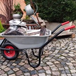 Gardebruk Kruiwagen 100L - Luchtband - 250kg Draagkracht Zilver 17 Gardebruk Kruiwagen 100L - Luchtband - 250kg Draagkracht Zilver -Tuinwinkel 1200x1200 326