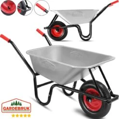 Gardebruk Kruiwagen 100L - Luchtband - 250kg Draagkracht Zilver 23 Gardebruk Kruiwagen 100L - Luchtband - 250kg Draagkracht Zilver -Tuinwinkel 1200x1200 331