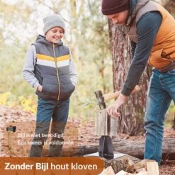 Miseru Houtklover – Geen Bijl Nodig – No Axe - Houtsplijter – Houtkliever – HANDMADE In Holland - Houtklover Voor Aanmaakhout – Metaal -Tuinwinkel 1200x1200 373