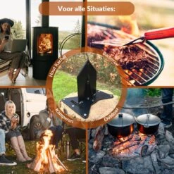 Miseru Houtklover – Geen Bijl Nodig – No Axe - Houtsplijter – Houtkliever – HANDMADE In Holland - Houtklover Voor Aanmaakhout – Metaal -Tuinwinkel 1200x1200 374