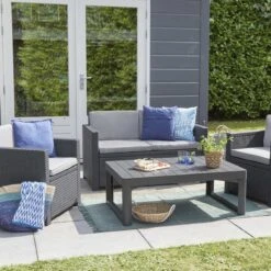 Allibert Lyon Tuintafel - 116x71,5x66/40 Cm - Grafiet -Tuinwinkel 1200x1200 38