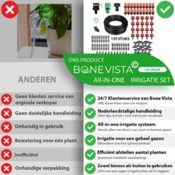 Bone Vista® 155 Stuks Water Druppelslang Irrigatiesysteem Tuin – Bewateringssysteem & Druppelsysteem -Tuinwinkel 1200x1200 514
