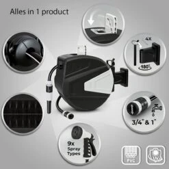 Sens Design Slanghaspel - Tuinslang Haspel - Automatisch - Zwart - 30m -Tuinwinkel 1200x1200 641