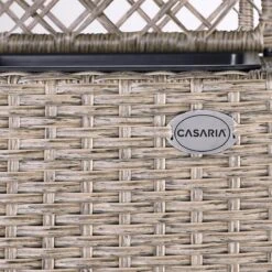 Casaria Polyrattan Bloembak – 3 Bakken Klimophek - Crème -Tuinwinkel 1200x1200 676