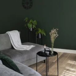 QUVIO Plantenstandaard Inclusief Pot - Staande Plantenbak - Metaal - Plantenbak - Plantenhouders - Planten Zuilen - Voor Buiten - Bloempot - 22 X 22 X 90 Cm - Zwart -Tuinwinkel 1200x1200 678