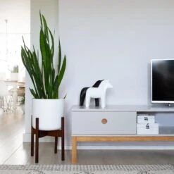 LifeGoods Planten Standaard - Uitschuifbare Bloempothouder - 20 Tot 30 Cm - Donker Bamboe -Tuinwinkel 1200x1200 684