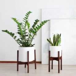 LifeGoods Planten Standaard - Uitschuifbare Bloempothouder - 20 Tot 30 Cm - Donker Bamboe -Tuinwinkel 1200x1200 685