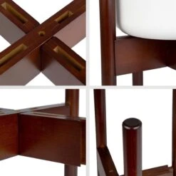 LifeGoods Planten Standaard - Uitschuifbare Bloempothouder - 20 Tot 30 Cm - Donker Bamboe -Tuinwinkel 1200x1200 686