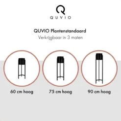 QUVIO Plantenstandaard Binnen - Inclusief Pot - Staande Plantenbak - Metaal - Bloempot - 22 X 22 X 60 Cm - Zwart 17 QUVIO Plantenstandaard Binnen - Inclusief Pot - Staande Plantenbak - Metaal - Bloempot - 22 X 22 X 60 Cm - Zwart -Tuinwinkel 1200x1200 705