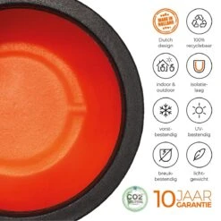 Capi Europe - Vaas Elegant Deluxe Rib NL - 56x84 - Zwart - Voor Binnen En Buiten - KBLR1132 -Tuinwinkel 1200x1200 707