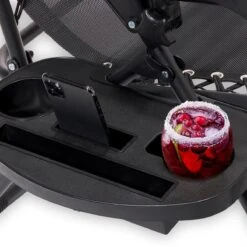 LifeGoods Opvouwbare Tuinstoelen - Verstelbaar Zonnescherm - 2 Stuks - 30°-90° Verstelbaar - Metaal - Zwart -Tuinwinkel 1200x1200 91