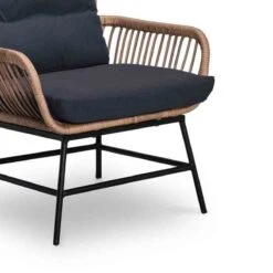 BUITEN Living Dex Wicker Loungestoel Tuin | Wicker + Aluminium | Bamboe Antraciet -Tuinwinkel 1200x1200 94