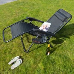 Luxe Ligstoel Met Hoofdsteun & Voetsteun - Verstelbare Rugleuning - Zonnebed Relaxstoel Voor Tuin/Terras/Strand/Balkon/Zwembad/Camping - Inklapbaar - Weerbestendig - Zwart 15 Luxe Ligstoel Met Hoofdsteun & Voetsteun - Verstelbare Rugleuning - Zonnebed Relaxstoel Voor Tuin/Terras/Strand/Balkon/Zwembad/Camping - Inklapbaar - Weerbestendig - Zwart -Tuinwinkel 1200x1200 97