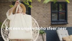 Vita5 Macramé Hangstoel - Voor Binnen En Buiten - Zonder Standaard - Incl. Kussen, Boekenvak En Beschermhoes - Tot 150kg - Beige 23 Vita5 Macramé Hangstoel - Voor Binnen En Buiten - Zonder Standaard - Incl. Kussen, Boekenvak En Beschermhoes - Tot 150kg - Beige -Tuinwinkel 1200x675 9